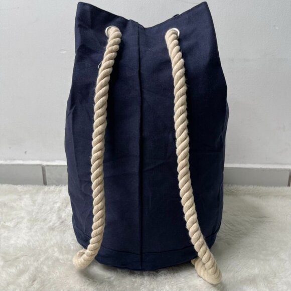 Jean Paul Gaultter Women's Navy Blue Nautical Rope Backpack One Size - Picture 9 of 12